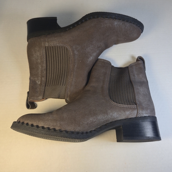 Gentle Souls By Kenneth Cole Brown Mineral Benton Elastic Chelsea Boots Sz 9M - Picture 4 of 8